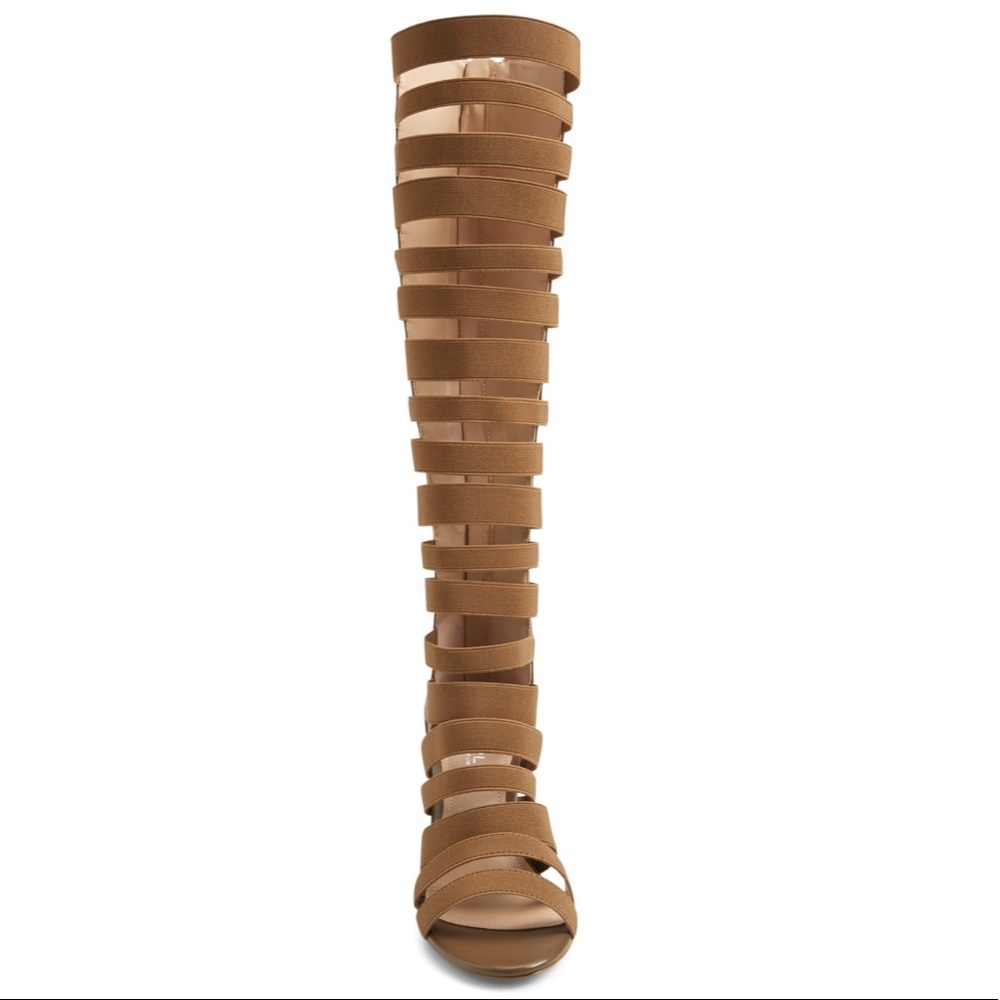 Tall Strappy Gladiator Stiletto Heel Boot Sandal - Picture 5 of 5